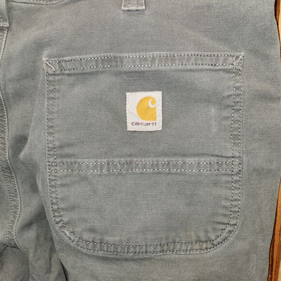 Carhartt Relaxed Fit Gray Pants Men's Size 36 x 34 Cotton Elastane - Picture 7 of 13
